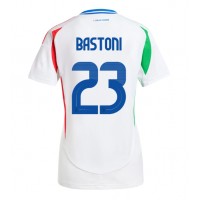 Camisa de time de futebol Itália Alessandro Bastoni #23 Replicas 2º Equipamento Feminina Europeu 2024 Manga Curta